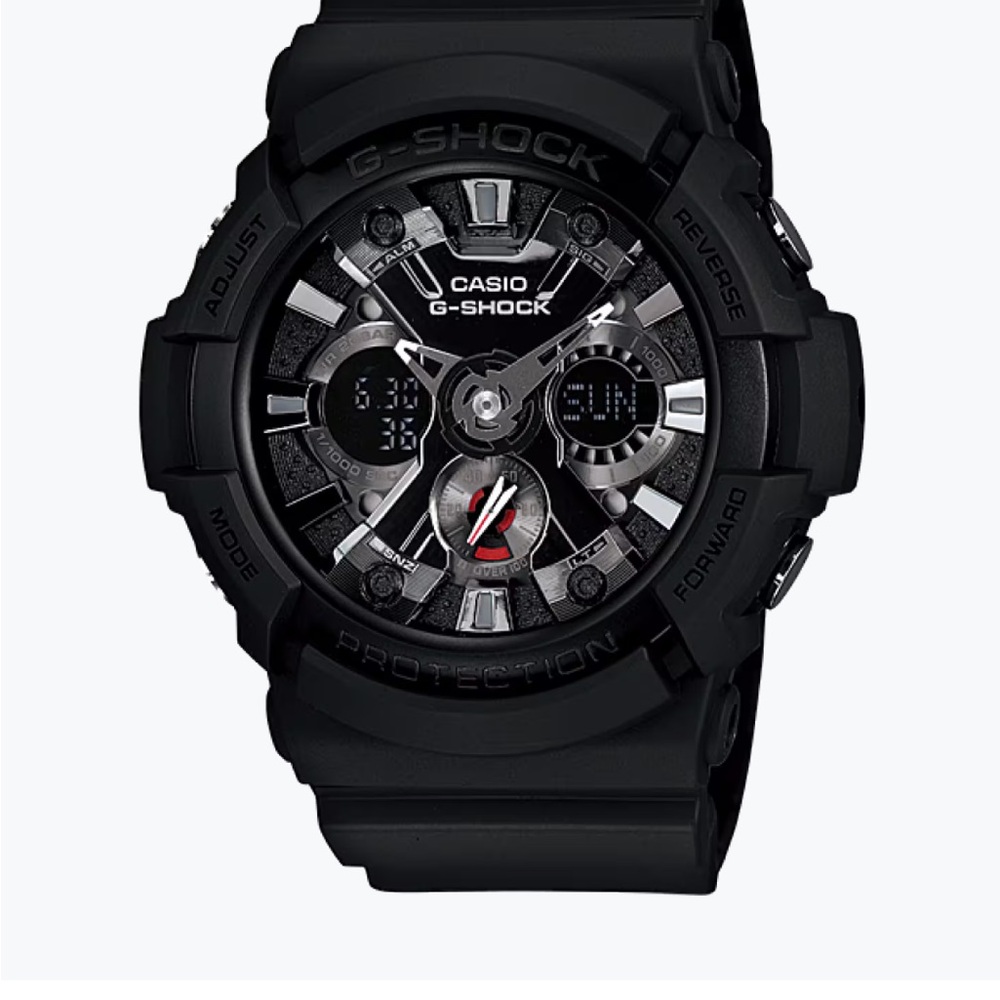 Casio G-Shock Black and Silver Watch